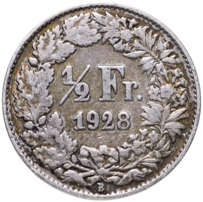 купить Швейцария 1/2 франка (franc) 1928