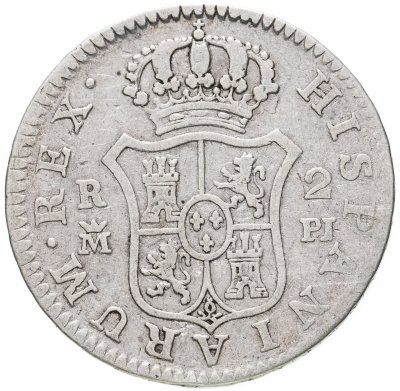 купить Испания 2 реала (reales) 1778 M PJ