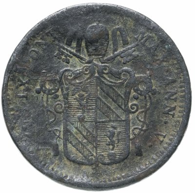 купить Папская область 1/2 байокко (mezzo baiocco) 1850 V