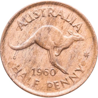 купить Австралия 1/2 пенни (penny) 1960