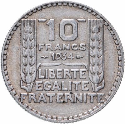 купить Франция 10 франков (francs) 1934