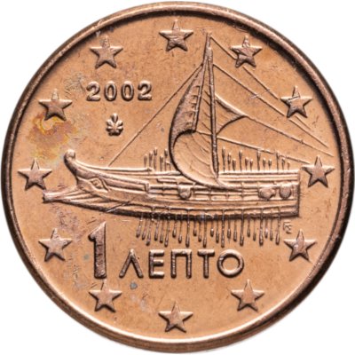 купить Греция 1 евро цент (cent) 2002