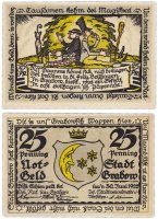 купить Германия (Мекленбург-Шверрин: Грабов) 25 пфеннигов 1922 (460.2/B1)