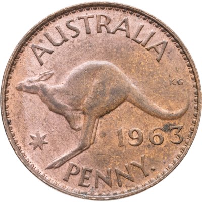 купить Австралия 1 пенни (penny) 1963