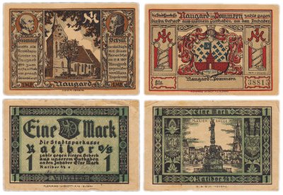купить Германия набор из 2 нотгельдов 1 марка 1920
