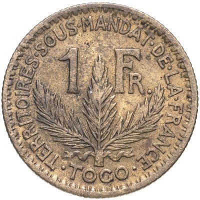 купить Того 1 франк 1925