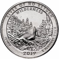 купить США 1/4 доллара (25 центов, квотер) 2019 D — "Дикая местность - Река Фрэнк Черч" (50-й парк)