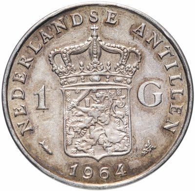 купить Нидерланды 1 гульден (gulden) 1964