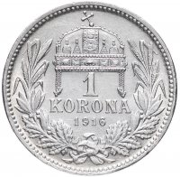 Купить Австро-Венгрия 1 крона 1916, монета для Австрии