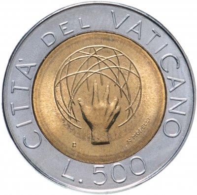 купить Ватикан 500 лир (lire) 1983 Создание Вселенной
