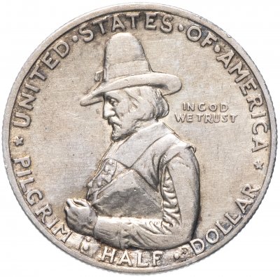 купить США 50 центов (1/2 доллара, half dollar) 1920 "300 лет прибытию Отцов-пилигримов"