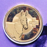 Купить Австралия 1 доллар (dollar) 2015 "Невероятные герои - Осёл по кличке Мёрфи" (в конверте с маркой)