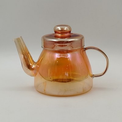 купить Чайник золотистого оттенка, стекло, люстр, СССР, 1970-1990 гг.