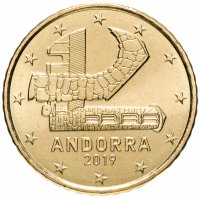 купить Андорра 50 центов (cents) 2019