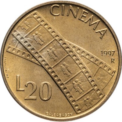 купить Сан-Марино 20 лир (lire) 1997 Кинематограф, кино