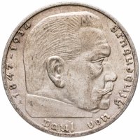купить Германия (Третий Рейх) 2 рейхсмарки (reichsmark) 1939
