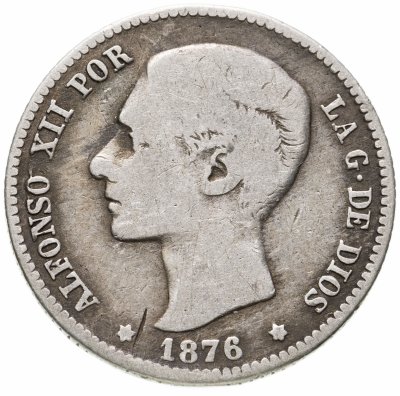 купить Испания 1 песета (peseta) 1876