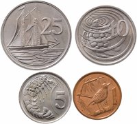 Купить Каймановы острова набор из 4-х монет 1987