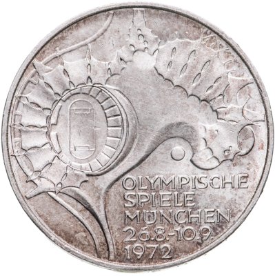 купить Германия 10 марок 1972 "XX летние Олимпийские Игры, Мюнхен 1972 - Стадион"
