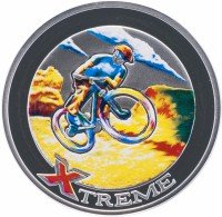 Купить Андорра 10 динеров 2007 "Экстремальные виды спорта: Горный велосипед" в капсуле с сертификатом