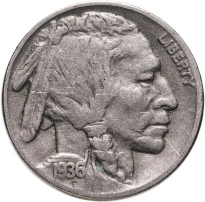 купить США 5 центов (cents) 1936 "Buffalo Nickel"