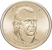 купить США 1 доллар 2009 P "11-й президент США - Джеймс Полк"