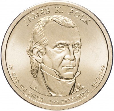купить США 1 доллар 2009 P "11-й президент США - Джеймс Полк"