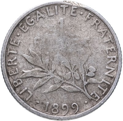 купить Франция 1 франк 1899