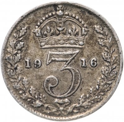 купить Великобритания 3 пенса (pence) 1916