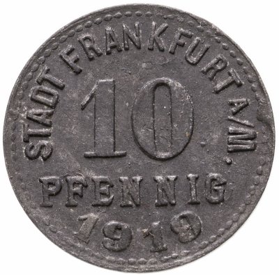 купить Германия (Франкфурт-на-Майне) нотгельд 10 пфеннигов 1919