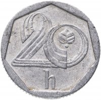 Купить Чехия 20 геллеров 1993-2003 случайный год