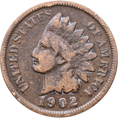 купить США 1 цент (cent) 1902 Indian Head Cent