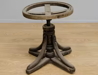 купить Винтовой табурет, дерево, 1870-1930 гг.