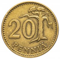 Купить Финляндия 20 пенни случайный год 1963-1990