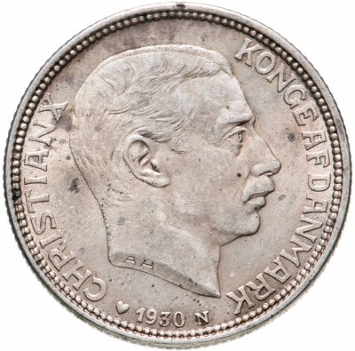 купить Дания 2 кроны (kroner) 1930 "60 лет со дня рождения короля Кристиана X"
