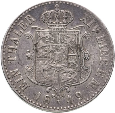 купить Германия, Ганновер 1 талер (thaler) 1849