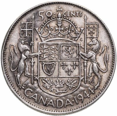 купить Канада 50 центов (cents) 1944