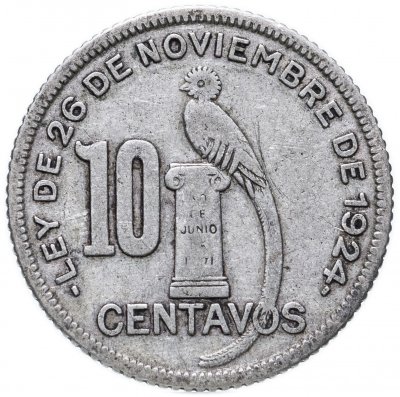 купить Гватемала 10 сентаво (centavos) 1934