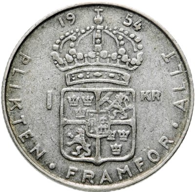 купить Швеция 1 крона (krona) 1954