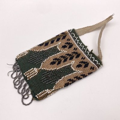 купить Кошелек (миниатюрная сумка) в стиле модерн, ткань, бисер, ткань, бисер, Россия, 1900-1930 гг.