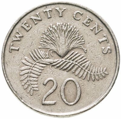 купить Сингапур 20 центов (cents) 1985-1991, случайная дата