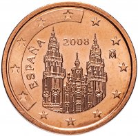 купить Испания 2 цента (cents) 2008