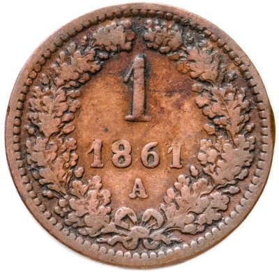 купить Австрия 1 крейцер 1861 A