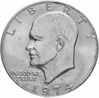 купить США 1 доллар 1974 D "Эйзенхауэр"