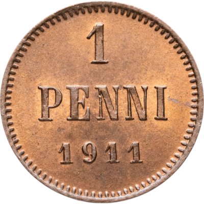 купить 1 пенни (penni) 1911 Российская Финляндия