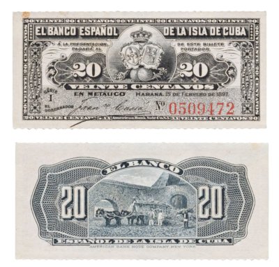 купить Куба 20 сентаво 1897 года P-53