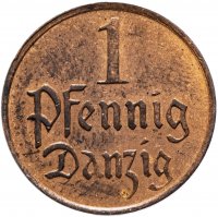 купить Данциг 1 пфенниг (pfennig) 1929