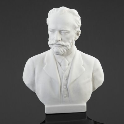 купить Бюст "П.И. Чайковский", бисквит, Ленинградский завод фарфоровых изделий (ЛЗФИ), СССР, 1956-1967 гг.