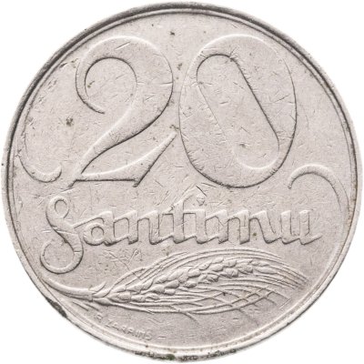 купить Латвия 20 сантимов (santimu) 1922
