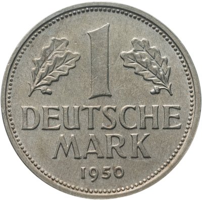 купить Германия 1 марка 1950, знак монетного двора: "D" - Мюнхен
